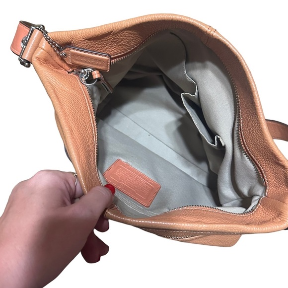 Coach Soft Pebbled Peach Purse - Picture 10 of 10